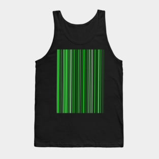 Green Barcode Tank Top